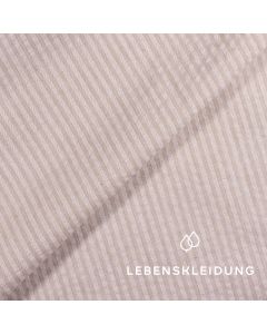 Re-Life Coton Seersucker - Crème pastel