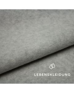 Organic Fleece fabric - Grey marl - light