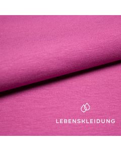 Organic Stretch Jersey fabric - Fuchsia Pink