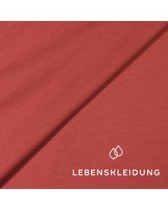 Organic Stretch Jersey fabric - Retro Red