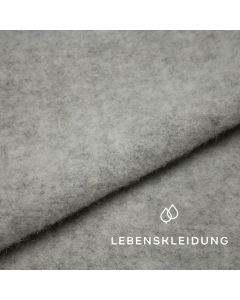 Organic elbwolle™ Wool fleece - Grey marl / light