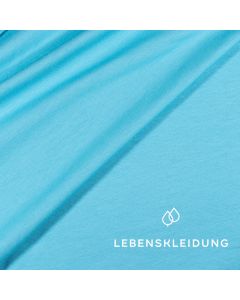 Organic Stretch Jersey fabric - Aqua Blue