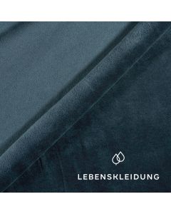Organic Nicki Velour fabric - Dark Blue