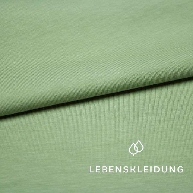 Organic Stretch Jersey fabric - Laurel