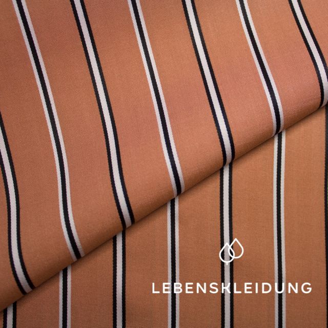 Lyocell Woven Striped  - Sienna