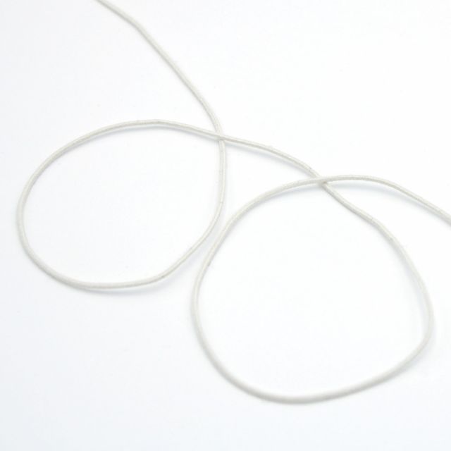 Rubber cord Organic  - Ecru