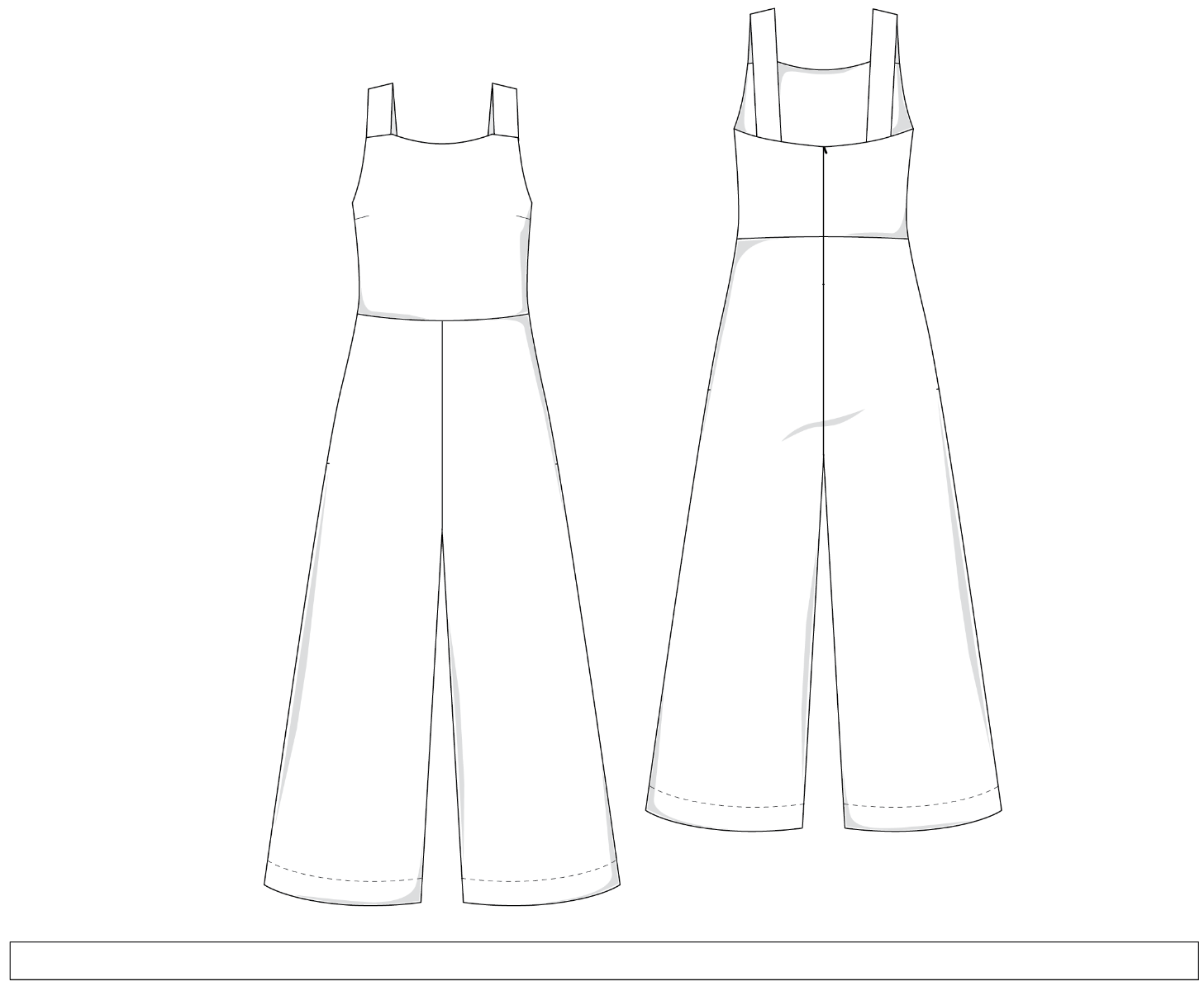 Technical Drawing Summer Jumpsuit